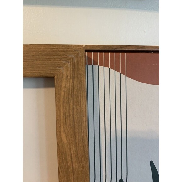 Wayfair Mid Century Modern Boho Palm From attic Wall Art Set Yellow Abstract - Picture 13 of 13